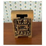 Cast iron US Mail bank
