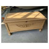 Lane cedar chest, one foot cracked
