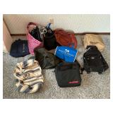 Wilson rolling backpack, duffle bags, shopping bags, etc.