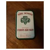 Girl Scout First Aid tin with belt loops