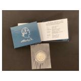 Uncirculated George Washington silver commemorative half-dollar coin