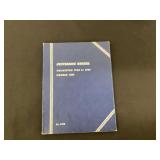 Jefferson nickel album, including wartime nickels and 1938-S, not complete