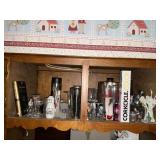 Ice bucket, wine stoppers, shot glasses, barware, etc.