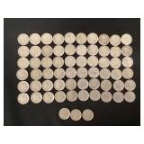 63 Buffalo nickels