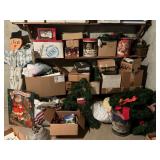 Large selection of Christmas decorations