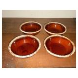 Set of 4 Hull Ovenproof bowls