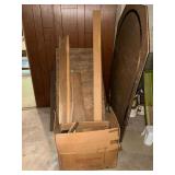 Train board and assorted scrap lumber