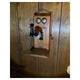 Antique Wall phone marked Central Telephone Electric, St. Louis USA