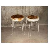 Pair of metal stools