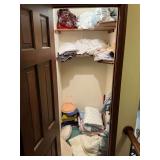 Linens, comforter, mattress pad, air mattress