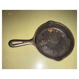 Cast iron skillet "J" on handle No. 3