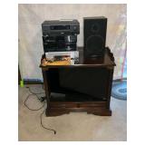 Vizio television Model E370-AO, Sherwood receiver