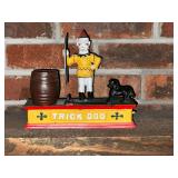 Cast iron trick dog bank