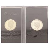 Eisenhower U.S. Proof dollars in plastic presentation cases
