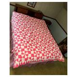 Patchwork quilt, hand stitched