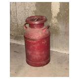 Metal milk can