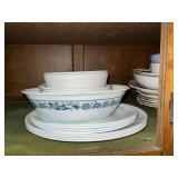 Corelle dishes, assorted bowls, plates and platters