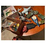 Irwin US Army motorcycle and assorted boys toys