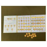 Indian head cent album, not complete