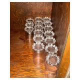 13 Candlewick water glasses