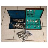 Community Plate flatware in box, other silverplate flatware