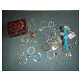 Costume jewelry, bracelets, watches, earrings, rings, necklaces, etc.