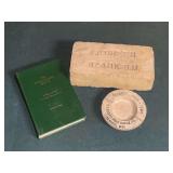 A P Green items, brick, ash tray, "The Refractories People" book.