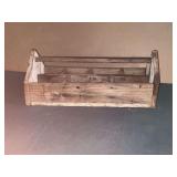 Vintage wooden tool box