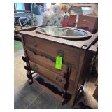 3-drawer dresser with mirror and frame