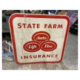 State Farm enamel finish sign