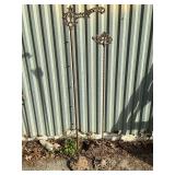 Pair of cast iron lamp bases