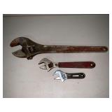 Crescent and other adjustable wrenches