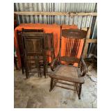 Vintage wood rocking chair
