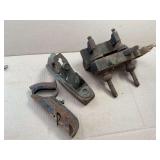 3 vintage planes, Stanley No. 78 and 2 unmarked.