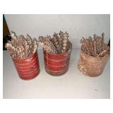 Assortment of wood drill bits