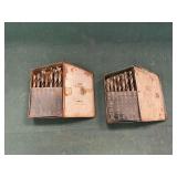 Drill bits in metal cases, SAE.