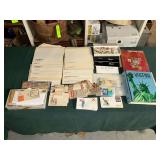 Stamps various years of Souvenir mint sets, United States Liberty stamp album