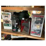 Pair of Coleman lanterns,  fuel oil.