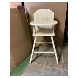 Vintage wooden high chair