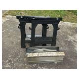 Metal pair of saw horses