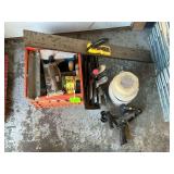 Dry wall tools, tape, trowels, tile cutter, etc.