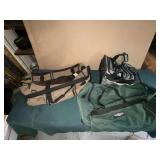 Skyway, American Tourister, Black Canyon duffle bags.