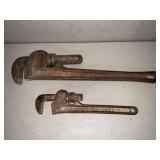 Ridgid and Pipemaster pipe wrenches