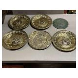 Decorative brass chargers