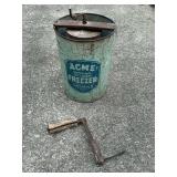 Acme 5 minute metal ice cream freezer