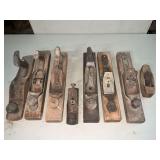 Assortment of block planes and parts