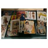 Paper and cardboard dolls, some vintage