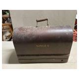 Singer sewing machine in wood case