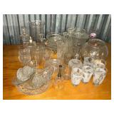 Assorted glassware