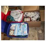 3 boxes of Christmas decorations